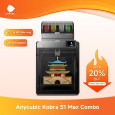 NEW Kobra S1 Max Combo CoreXY 4-Color 3D Printer 350 350 350mm Max 600mm/s