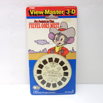 View Master Viewer 3D Reel Set An American Tail Fievel Goes West Vtg Sealed NOS