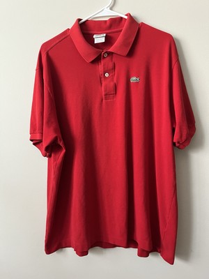 サミット　15p Authentic Lacoste Men's Polo Shirt Sz 8 Red.RN# 87651 CA#16998