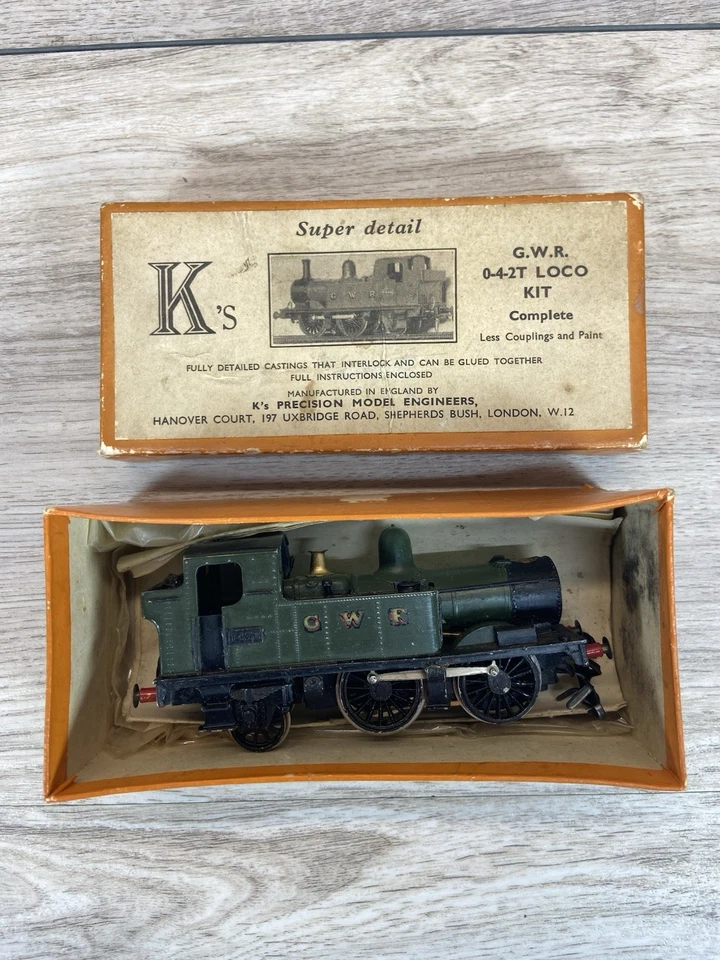 K's Precision G.W.R. Kit Locomotora 0-4-2T Tren Manual y Caja Piezas No Probadas Foto 2 de 4