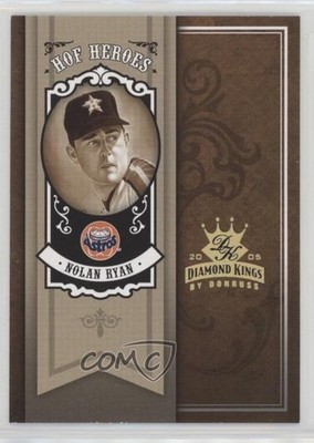 2005 Donruss Diamond Kings HOF Heroes Gold 13/25 Nolan Ryan #HH-41 HOF e8a