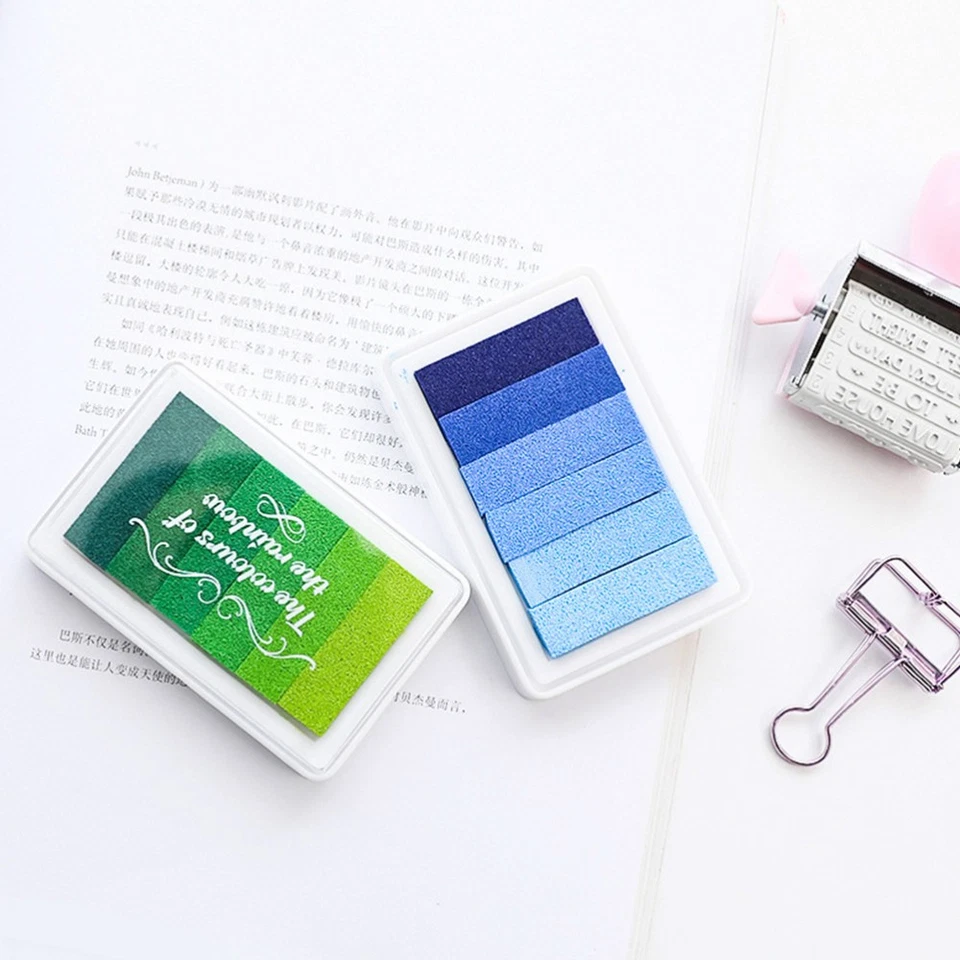  1PC Craft Ink Pad Stamps Partner of DIY Multicolor Craft Stamp Pad 6-color - Image 2 of 4