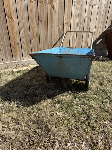 Rare vintage 1957-1958 Radio Flyer Blue Radio Garden Cart - Picture 6 of 12