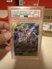 PSA 10 MEWTWO & MEW GX 2019 POKEMON SM BLACK STAR PROMO #SM191 FULL ART TAG TEAM on eBay