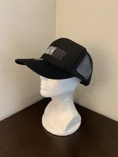 BLACK OUT Wynn Las Vegas Nevada Night Club Retro Style Trucker Cap Black Hat