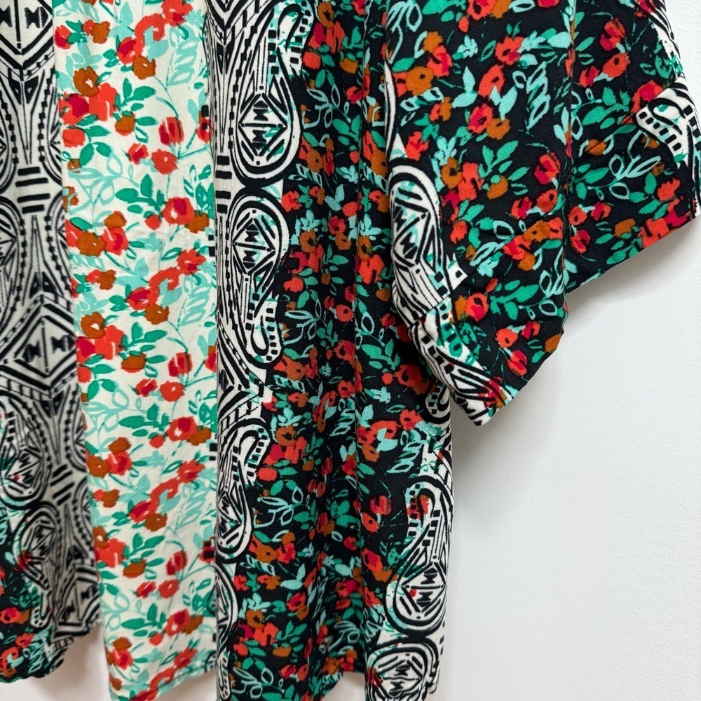 Michael Stars Mixed Pattern Patchwork Open Front … - image 10