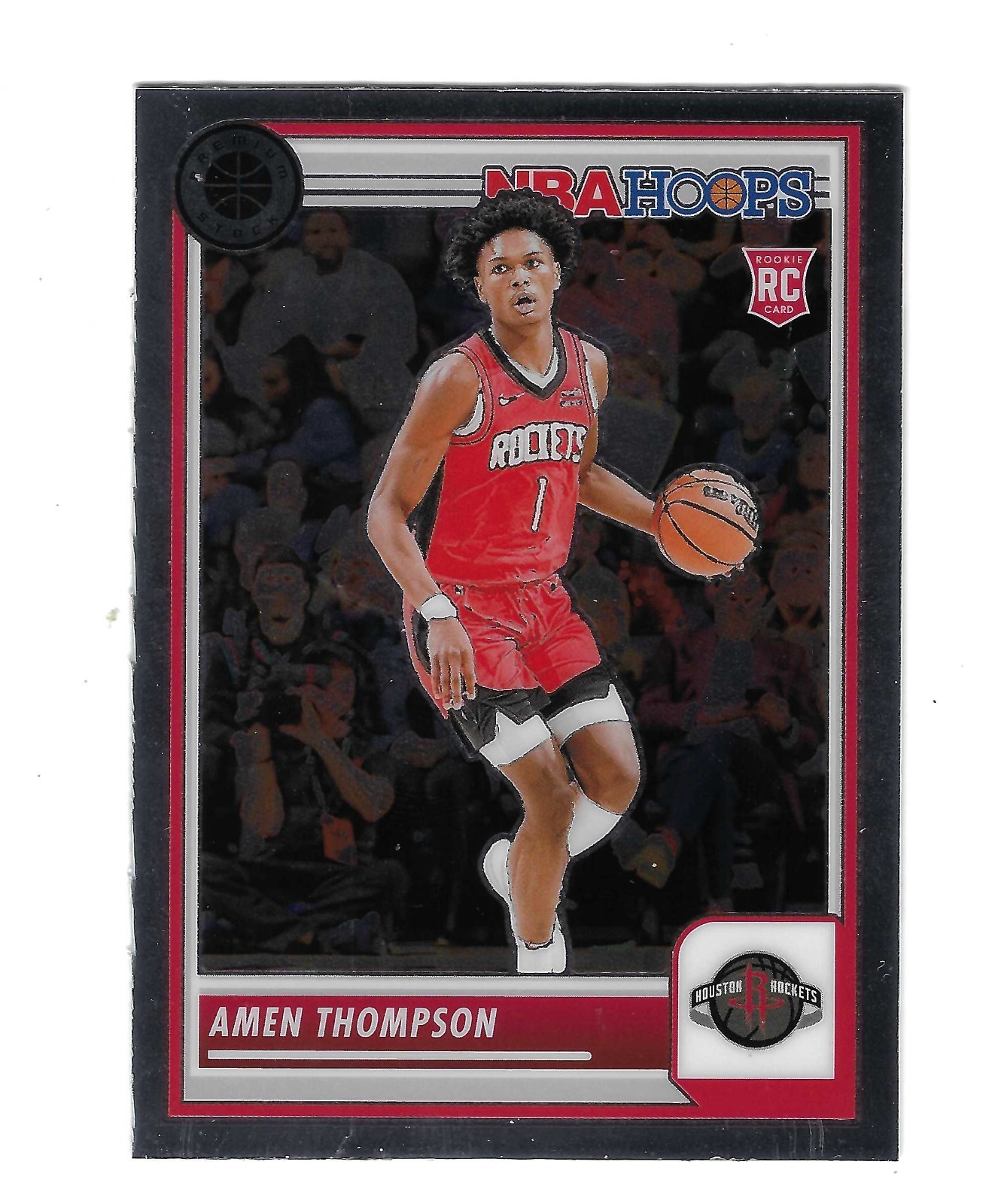 AMEN THOMPSON 2023-24 NBA HOOPS PREMIUM STOCK ROOKIE RC #86 $20.00 ROCKETS MINT