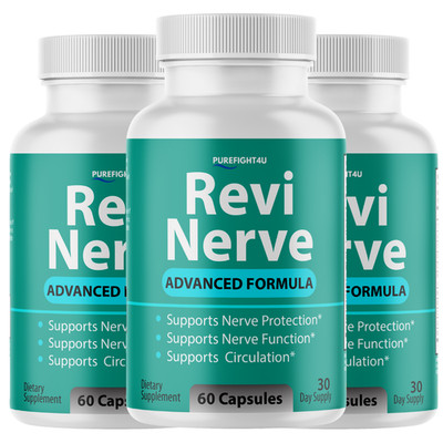 Revi Nerve Supports Nerve Protection & Circulation Supplement - 3 Bottles