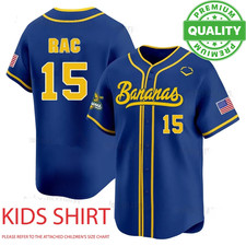 Savannah Bananas 15 Rac Baseball Jersey AOP Shirt Unisex S-6XL ND1499