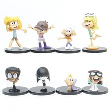The Loud House Action Figure Cake Topper Model Toy Lincoln Clyde Lori Gift 8pcs