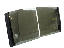 Pair 1979-1986 Ford Mustang Capri OEM glass Carlite T-tops storage bags RH LH