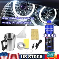 200ml Headlights Restoration Kit Car Cleaning Liquid Polymer Chemical Polishing