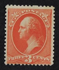 CKStamps: US Stamps Collection Scott#214 3c Washington Mint H OG Thin