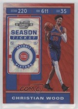 2019 Panini Contenders Optic Tmall Exclusive Red Wave Prizm Christian Wood 0c3