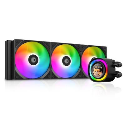 ID-COOLING FX360 LCD Premium 360mm AIO Liquid CPU Kühler 1,48   Full-Color 350W