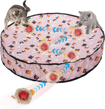 Interactive Cat Toy for Indoor Cats, Rechargeable Kitten Toy for Chasing and ...