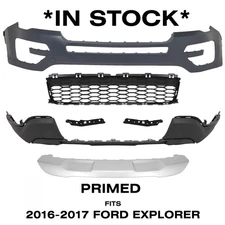 Front Bumper Cover Fascia Assembly Kit For 2016-2017 Ford Explorer