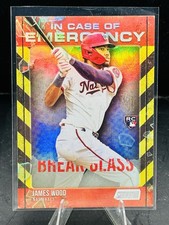 2025 topps stadium club James Wood In Case of Emergency #ICE-11 RC Nationals
