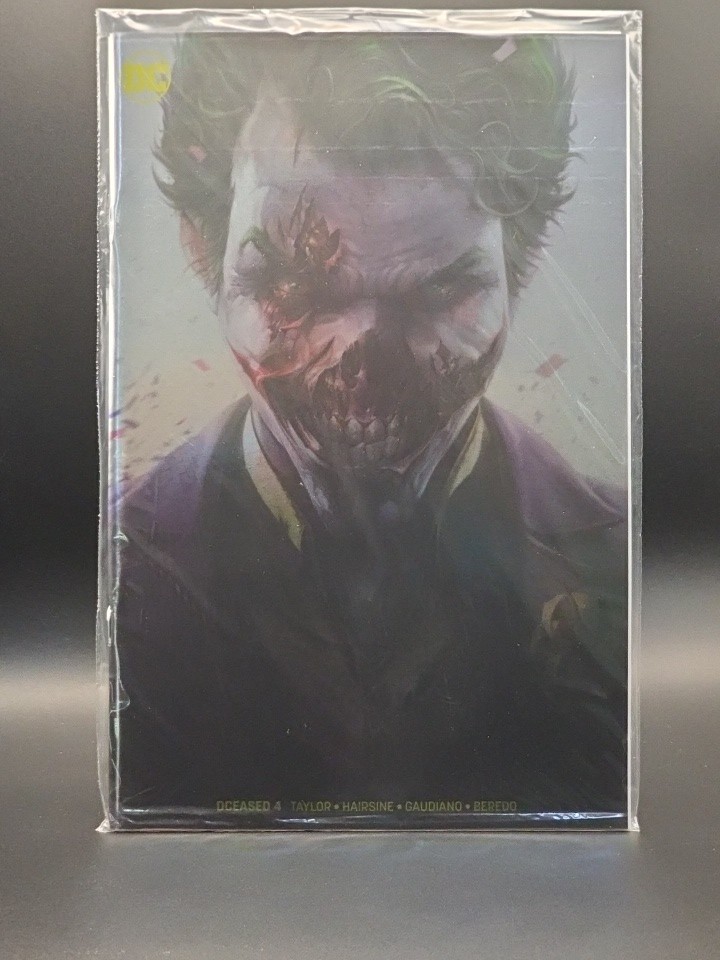 DCeased #4 Mattina Convention GOLD FOIL Joker Variant DC Polybagged