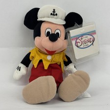 Disney Store Ship Wrecked Mickey Mouse Mini Bean Bag Plush