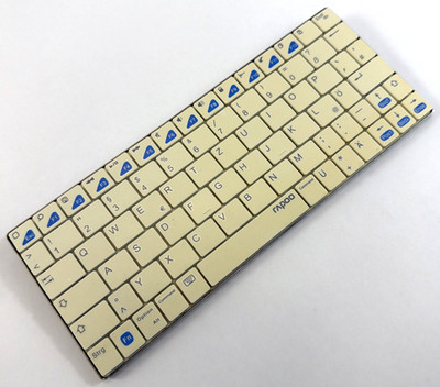 Rapoo E6300 Ultra-Slim Bluetooth Tastatur QWERTZ weiß ultra flach dünn v.Händler