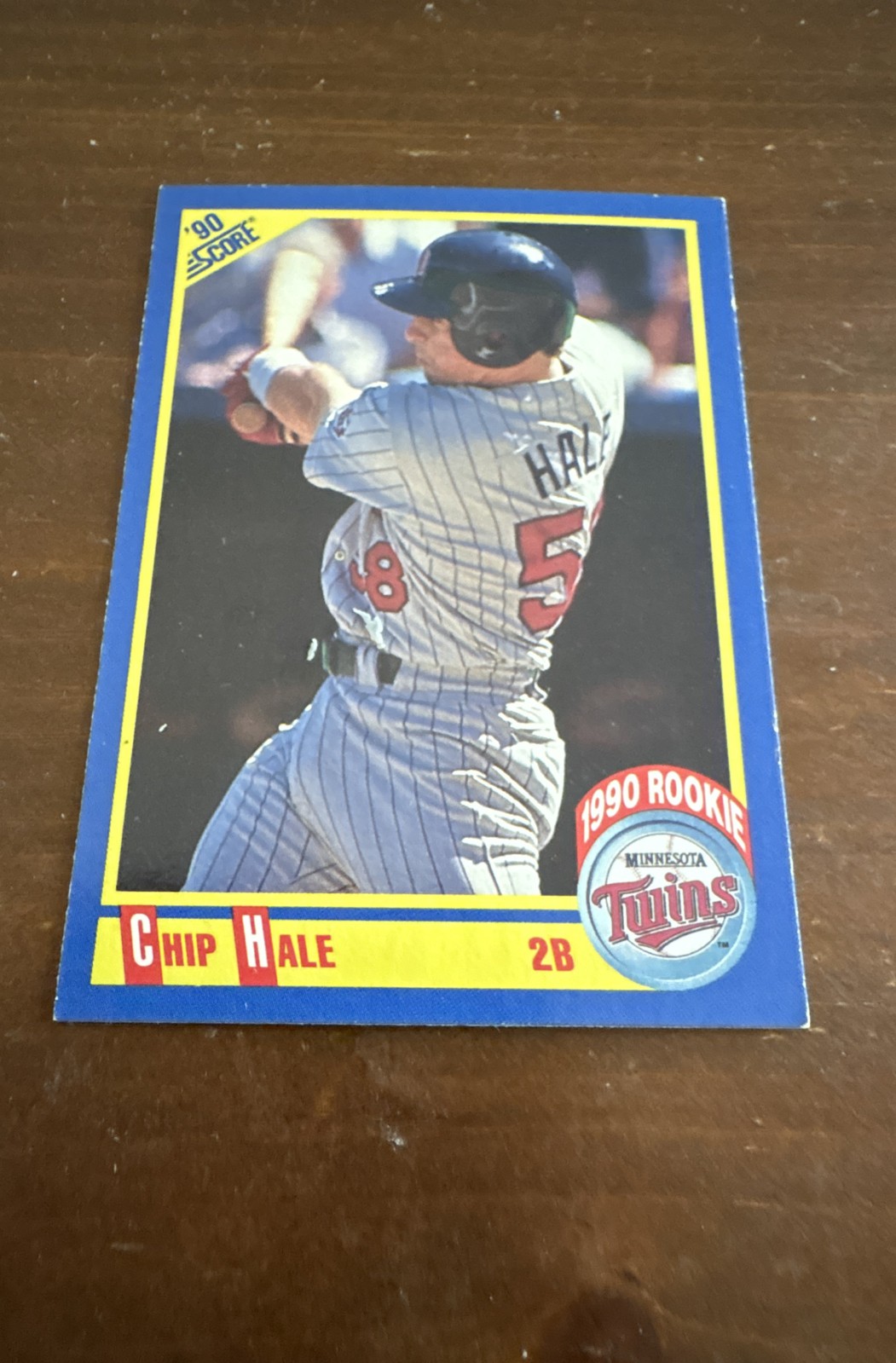 1990 Score - Chip Hale #588 (RC) Minnesota Twins