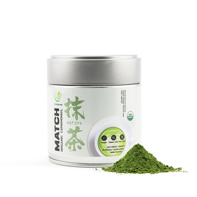Matcha Organic Ceremonial Grade Green Tea Powder - (45G/1.59Oz Tin) - No Sugar A