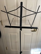 KK Support Musique Noir avec Etui 45" Hauteur Réglable Portable