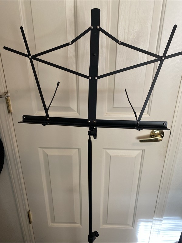 KK Music Stand Black W/ Case 45” Height Adjustable Portable