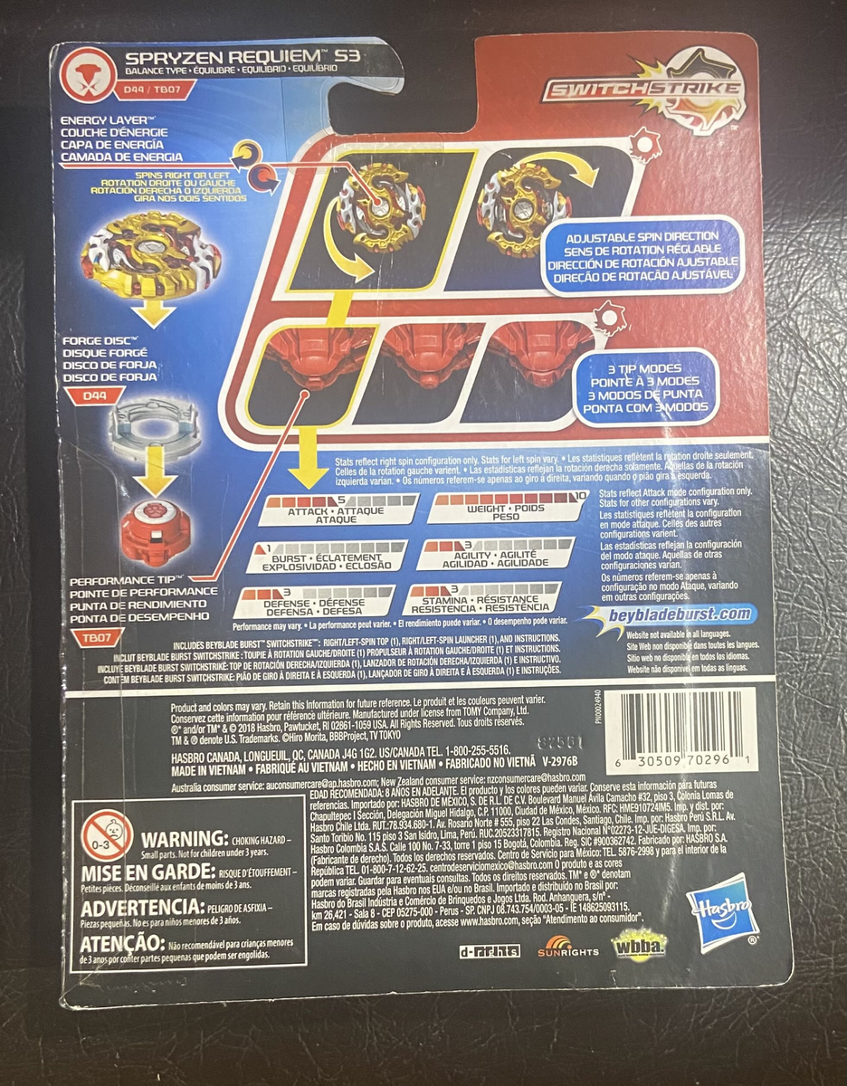 Beyblade Burst Evolution Spryzen Requiem S3 - E1039 Sealed