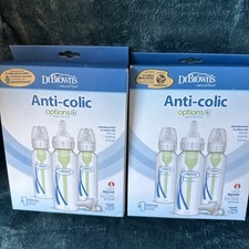 2 New Boxes -Dr. Brown s Options Baby Bottle, 8oz - 3 Pack with Paci
