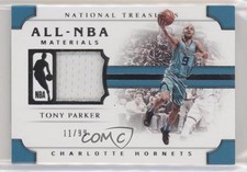 2018-19 Panini National Treasures All-NBA Materials 11/99 Tony Parker HOF 2r7