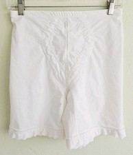 Vtg Adonna Shapewear 2XL Ivory Lace Trim Shaper Shorts Girdle Sissy Lingerie