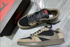 Men's All Size US Travis Sc0tt X Jordan 1 Low "Velvet Brown" 7-12
