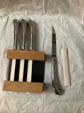 LOT 4 GORHAM DESIGN STUDIO JAPAN COLONIAL TIPT STEAK KNIVES- NEW