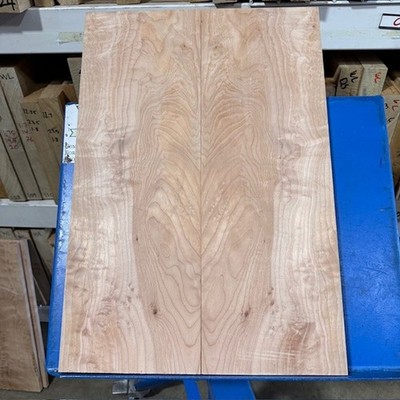 Quilted Maple 1/2'' Quilt DENSE Bookmatch KD Big Leaf 22''x15''x.5'' Fig Carve Top