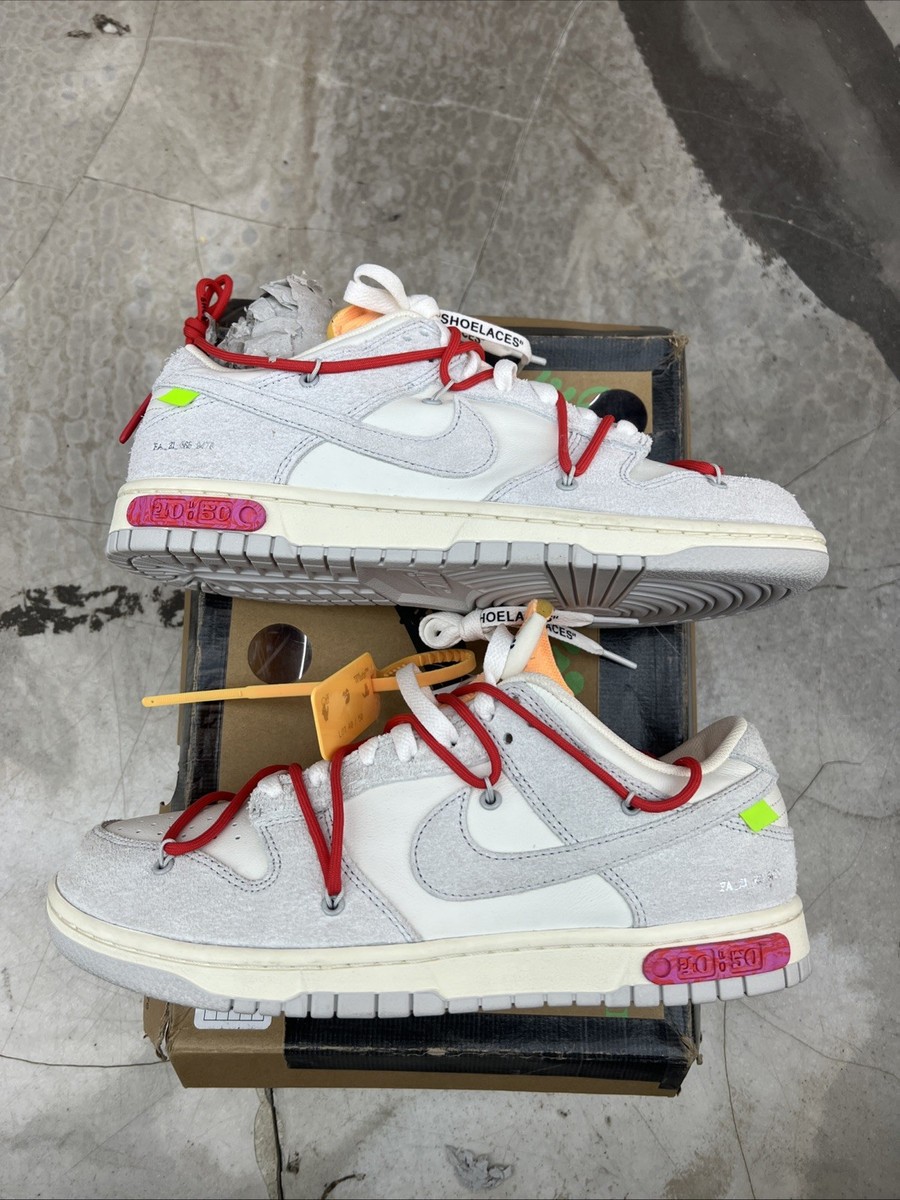 Nike Off White x Dunk Lows Lot 40 of 50 Size 9- Nike Dunk Low Off-White “Lot 40 Of 50” DJ0950-103  main image 4