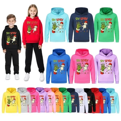 Grinch Six Seven Meme Funny Christmas Hoodie 67 Joke Xmas Sweatshirt 6 7 Jumper