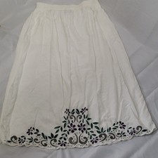 Vintage Fashion Bug Peasant Skirt Boho Bohemian Flowy Size 18 Eyelet Floral