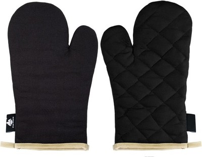 Fire Stone Heat-Resistant Black Kitchen Gloves up to 250°C