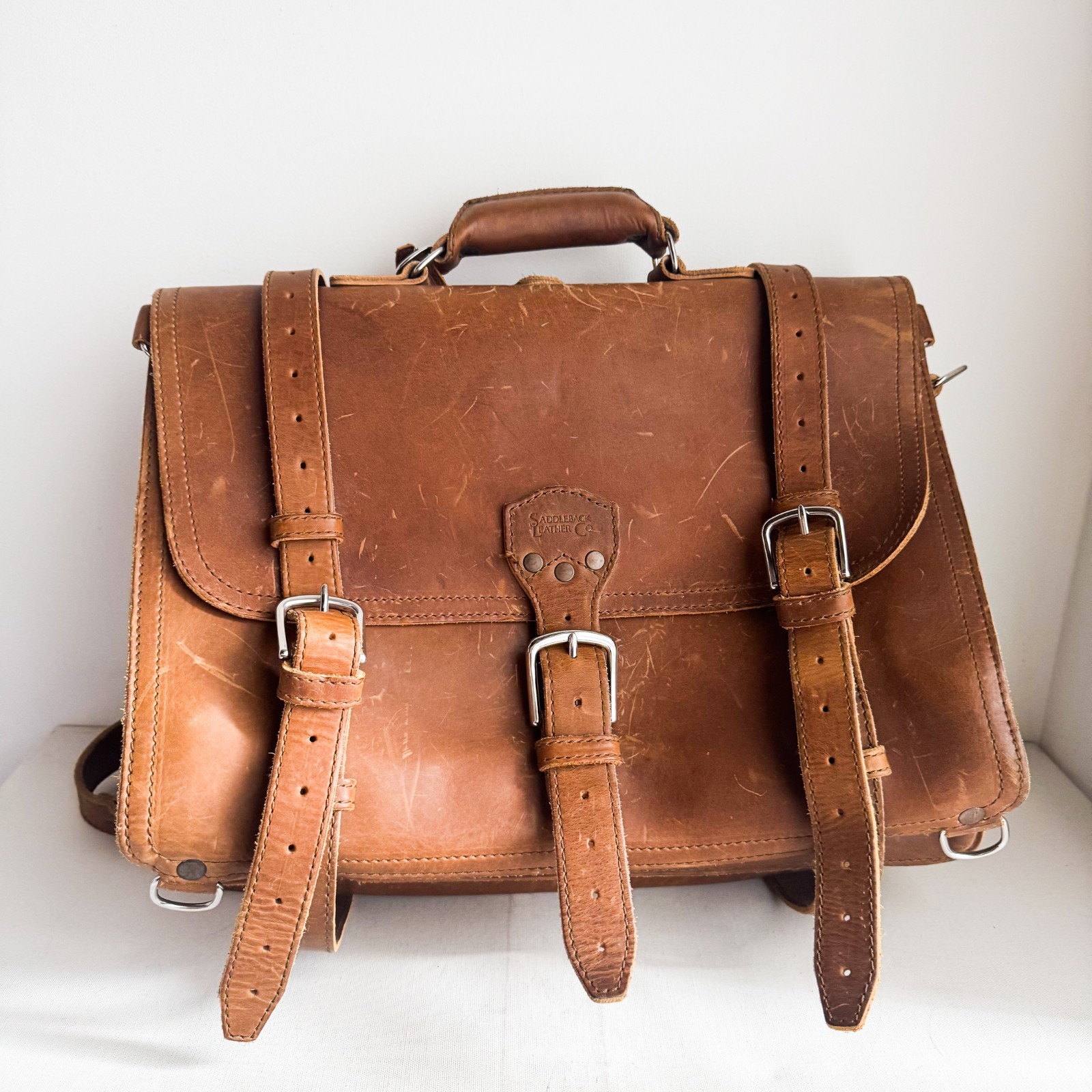 Saddleback Leather Large Two Compartment Briefcas… - image 1
