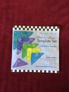 Come Quilt With Me Back to Basics Half-Square Triangles Set of 6