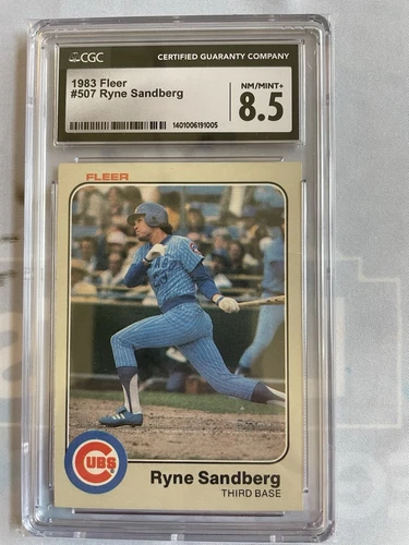 1983 Fleer - Ryne Sandberg #507 (RC) CGC 8.5