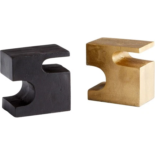 Cyan Design 10091 Ella 10 inch Bronze And Brass Bookends, 2 Piece - Picture 1 of 2