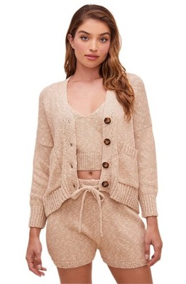 ASTR the Label Womens' Affogato Shorts, Cafe Au Lait
