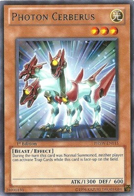 Photon Cerberus - PHSW-EN015 - Rare - Unlimited Edition - Moderately Played