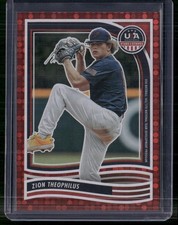 2024 Panini Stars & Stripes USA Baseball #118 Zion Theophilus Red #/199
