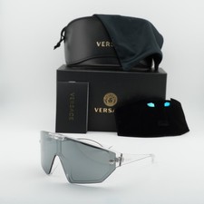New VERSACE VE4461 148/6V Crystal/Grey Mirror Black/Mirror Blue Violet 47-147...