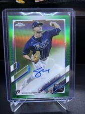 SHANE MCCLANAHAN 2021 Topps Chrome #RA-SM True Green Auto /99 RC Rays Ace