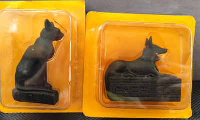 De Agostini- Bastet u. Anubis- Sammelfiguren- Ausgabe 3+8- Ägyptisch ca 9-10cm